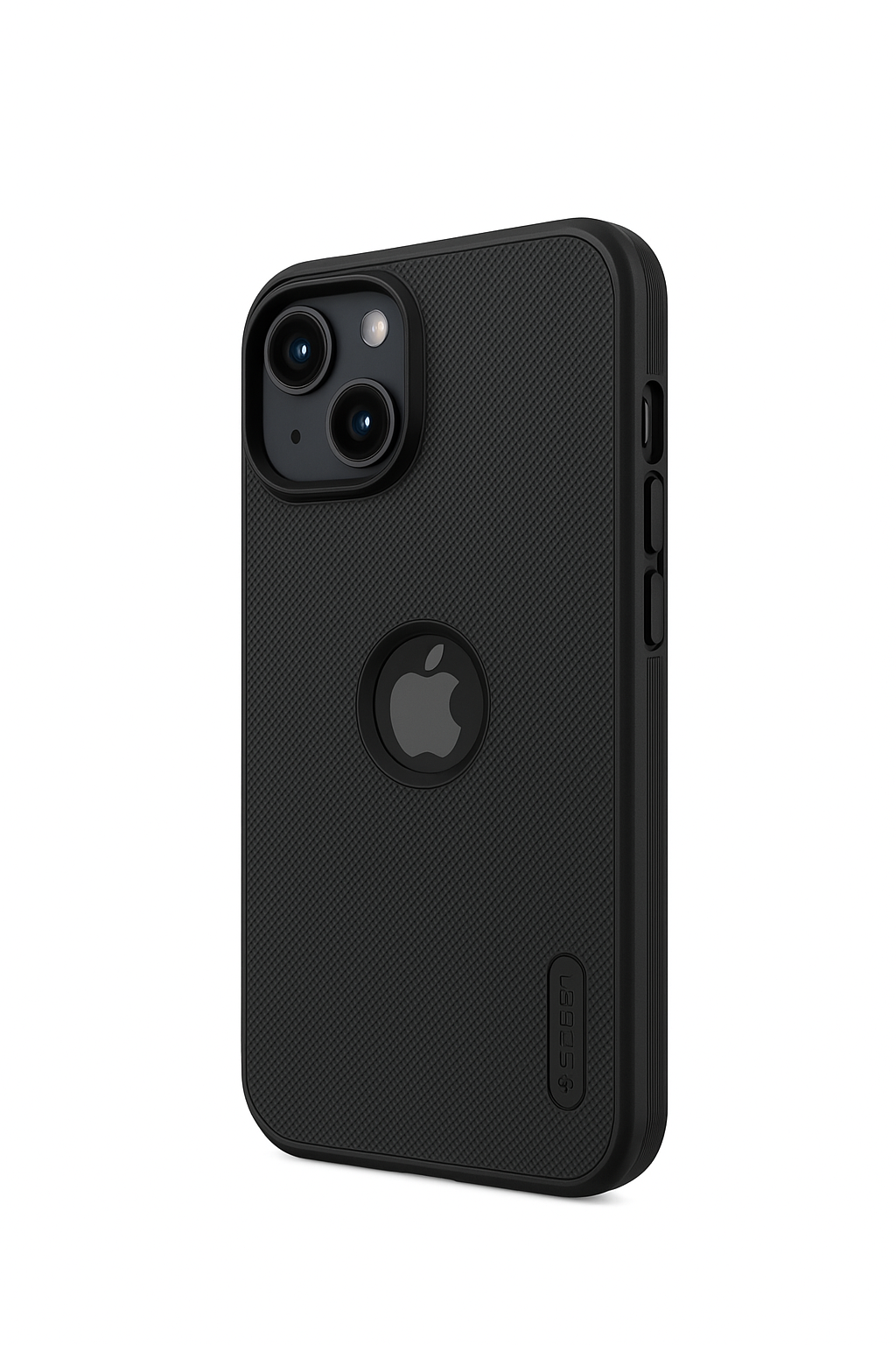 Premium Matte Textured Shockproof Case for iPhone 14 Plus (Black)