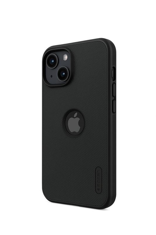 Premium Matte Textured Shockproof Case for iPhone 14 Plus (Black)